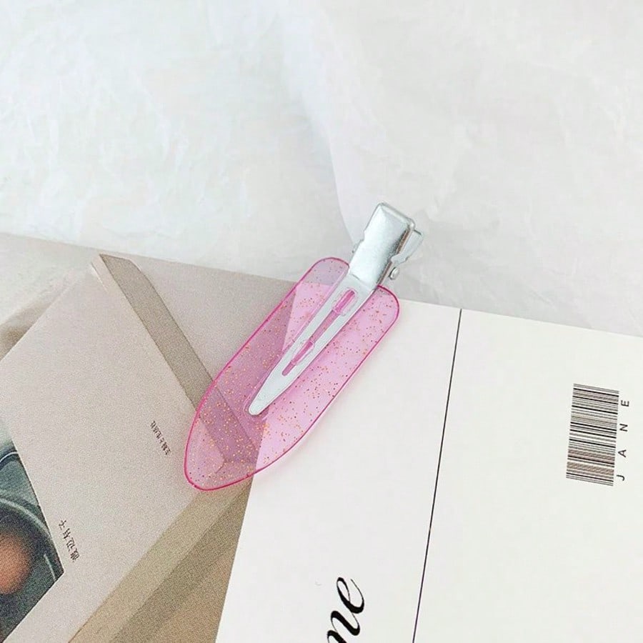 8pcs/Set Women's Non-Slip Hair Clips, Duck Mouth Clip Style Bangs Clips, Korean Bangs Clips, Invisible Edge Clips, Hair Salon Partition Clips, Suitable For Makeup