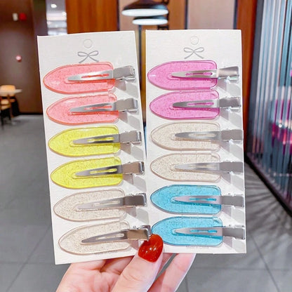 8pcs/Set Women's Non-Slip Hair Clips, Duck Mouth Clip Style Bangs Clips, Korean Bangs Clips, Invisible Edge Clips, Hair Salon Partition Clips, Suitable For Makeup