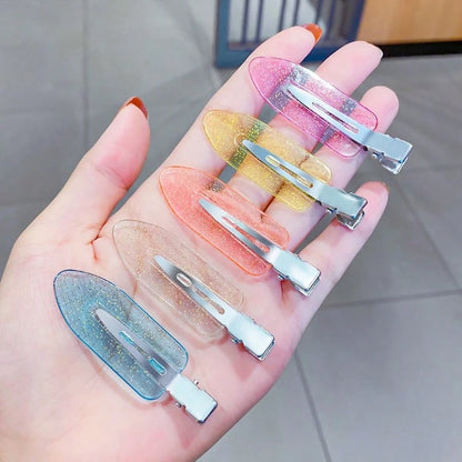 8pcs/Set Women's Non-Slip Hair Clips, Duck Mouth Clip Style Bangs Clips, Korean Bangs Clips, Invisible Edge Clips, Hair Salon Partition Clips, Suitable For Makeup