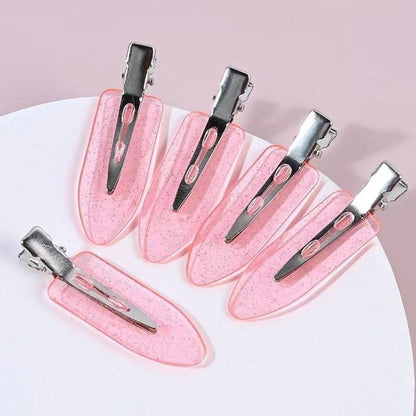 8pcs/Set Women's Non-Slip Hair Clips, Duck Mouth Clip Style Bangs Clips, Korean Bangs Clips, Invisible Edge Clips, Hair Salon Partition Clips, Suitable For Makeup