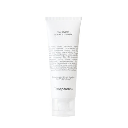 Transparent Lab Time Reverse Beauty Sleep Mask