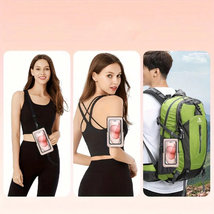 A Stylish Handheld Bag For Men And Women Designed For Running, Compatible With Devices Up To 17.78 Cm, Ideal For Outdoor Sports Like Running, Cycling, And Other Activities.