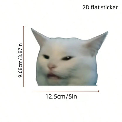 A Whimsical And Amusing Cat Decal Sticker; Suitable For Car Windows, Bumpers, Notebooks, Helmets, Motorcycles, And Other Animal Pet Gifts