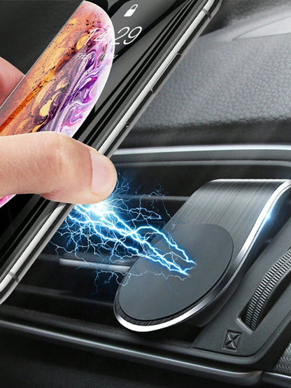 Adjustable Air Vent Automobile Phone Cradles 1/2pcs Magnetic Car Phone Holder Invisible Suction Cup Car Phone Mount Strong Magnet Car Phone Holder Suitable For Navigation Valentine's Day Gift