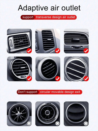 Adjustable Air Vent Automobile Phone Cradles 1/2pcs Magnetic Car Phone Holder Invisible Suction Cup Car Phone Mount Strong Magnet Car Phone Holder Suitable For Navigation Valentine's Day Gift