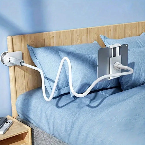 Adjustable Gooseneck Phone Mount Spiral Tablet Stand 360 Degree Adjustable Phone Holder Lazy Bedside Support Valentine's Day Gift
