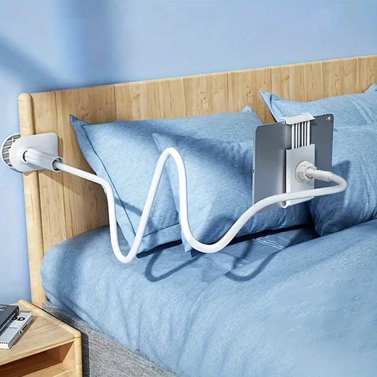Adjustable Gooseneck Phone Mount Spiral Tablet Stand 360 Degree Adjustable Phone Holder Lazy Bedside Support Valentine's Day Gift
