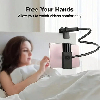 Adjustable Gooseneck Phone Mount Spiral Tablet Stand 360 Degree Adjustable Phone Holder Lazy Bedside Support Valentine's Day Gift