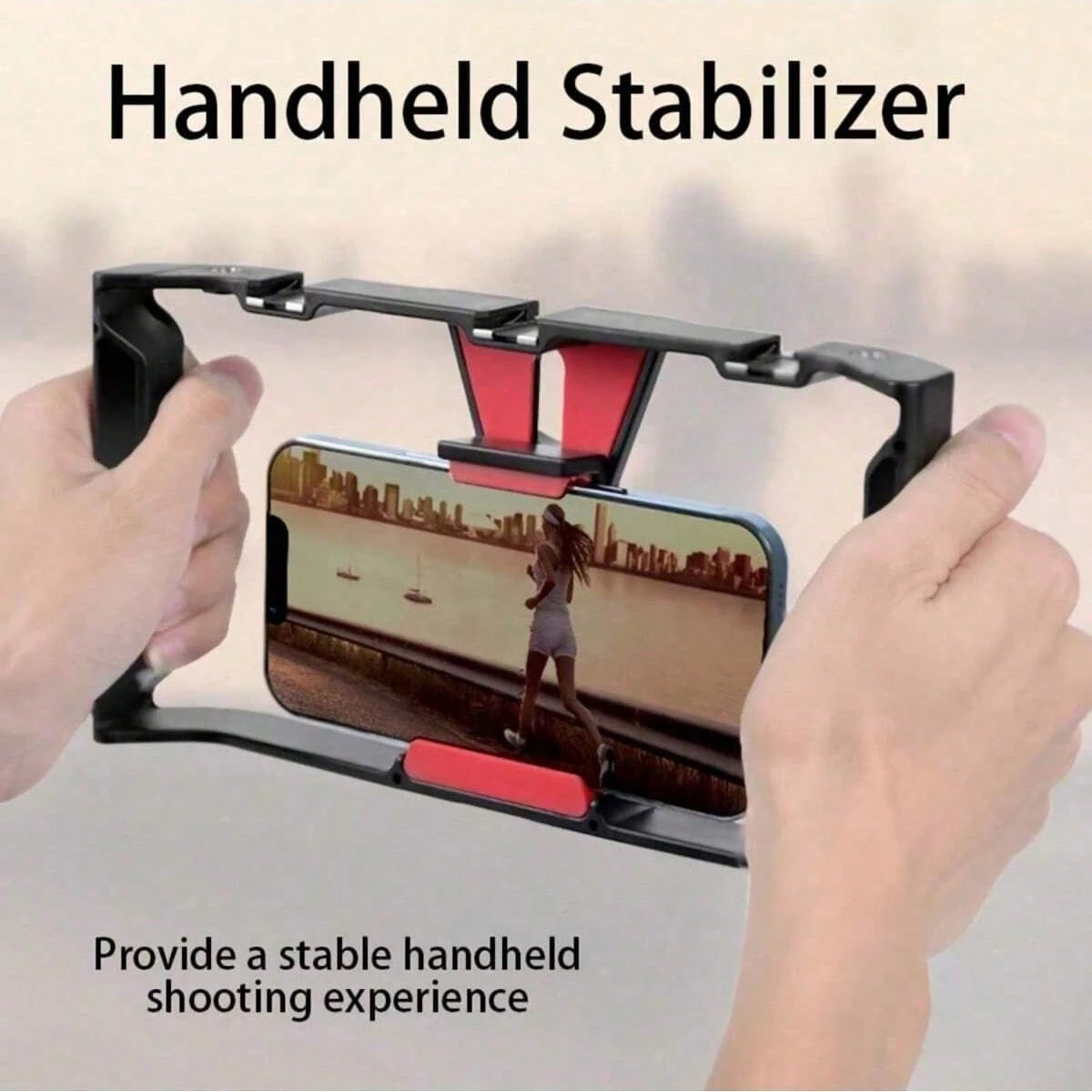 Adjustable Large Size Smartphone Photography Accessories With Tripod And Fill Light New Professional Smartphone Filming Stabilizer Frame Handheld Gimbal Camera Tripod Stand Suitable For Smartphone Vid