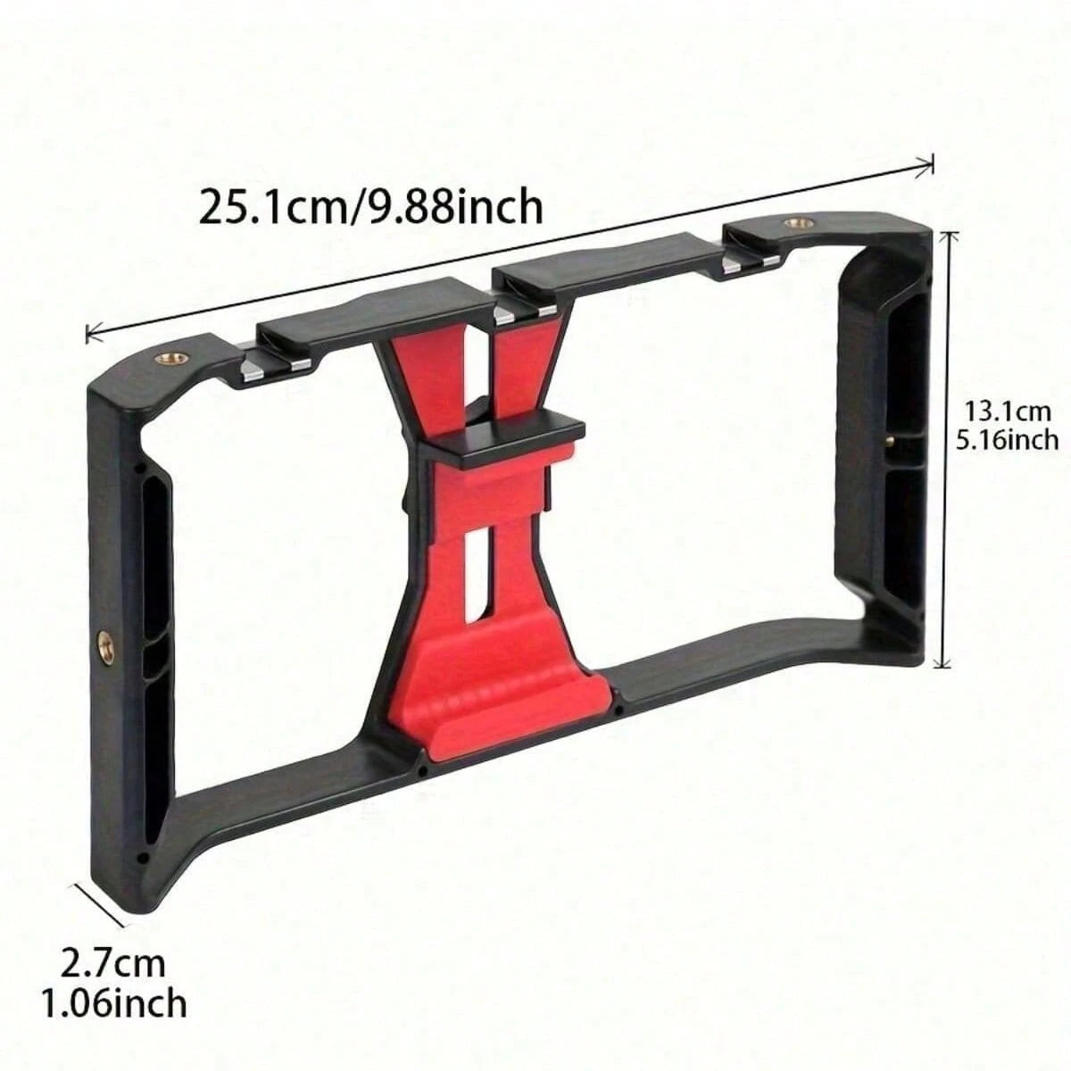 Adjustable Large Size Smartphone Photography Accessories With Tripod And Fill Light New Professional Smartphone Filming Stabilizer Frame Handheld Gimbal Camera Tripod Stand Suitable For Smartphone Vid