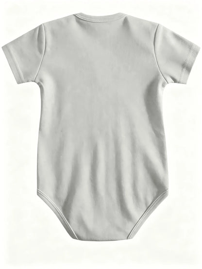 Adorable Cute Toddler Infant Baby Little Nugget Chicken Nugget Cartoon Funny Graphic Print Short Sleeve Crew Neck Bodysuit Summer Holiday Casual Wear
