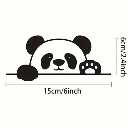 Adorable Panda Waterproof Vinyl Sticker For Decorating Laptops, Phones, Helmets, Cars, Windows, Bumpers, Cups, Doors, And Walls