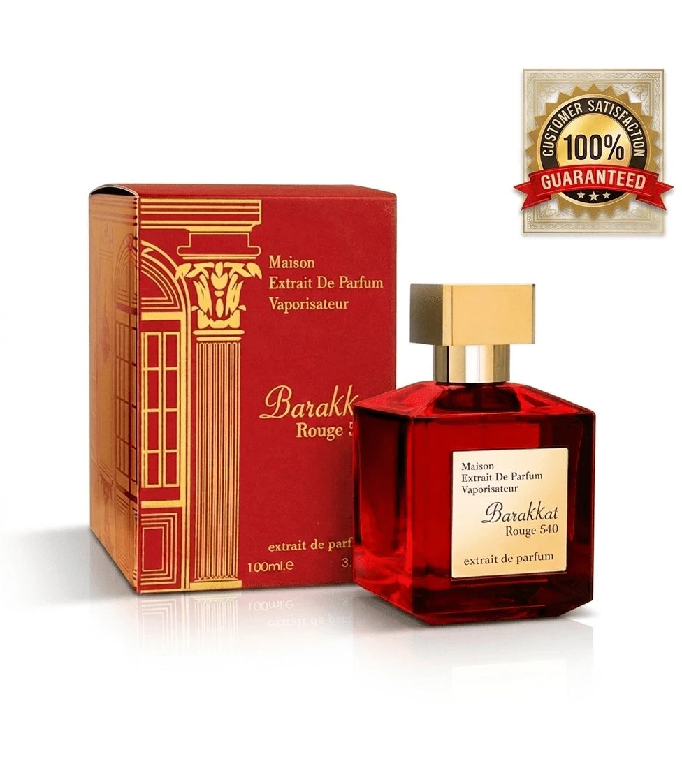 Alhambra Barakkat Rouge 540 By Fragrance World- Extrait De Parfum For Men & Women (100ml/ 3.4 FL OZ)
