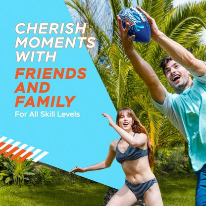 All Ages Outdoor Group Game Toy, Waterproof Floating Soft Soccer Ball, Wear Resistant Dual-Use Play Ball Suitable For Lawn, Beach, Lake & Pool, Portable Land Water Sports Ball For Family Backyard Park