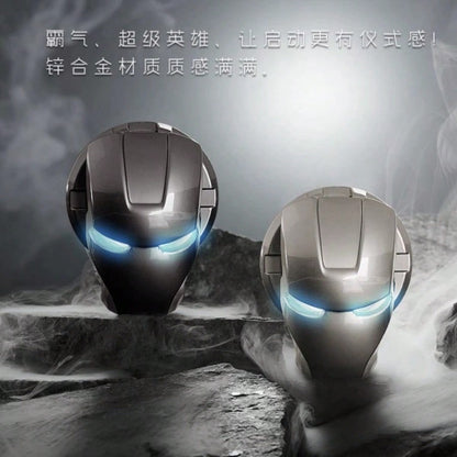 Aluminum Alloy Start Button Cover, Ignition Switch Protection Sticker, Car Interior Start Ring