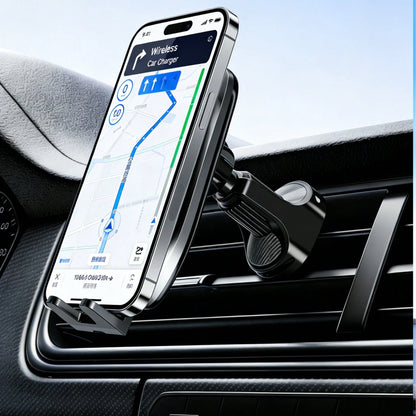 Apple MagSafe Car Charger [15W Fast Wireless Charging, 30+ Lbs Strong Adsorption & 2800gf Magnetic Force] 360° Adjustable Car Phone Holder, Compatible With Apple 12-17 Series 11, Fast Charging Magneti