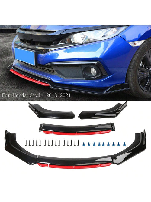 Areyourshop Front Bumper Lip Spoiler, Car Universal Adjustable Spoiler Splitter Diffuser Protector, Compatible With Accord Civic Toyota Camry, VW MK5 MK6 MK7, Benz AMG GTR, Mitsubishi Lancer