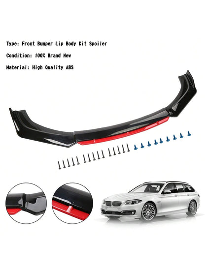 Areyourshop Front Bumper Lip Spoiler, Car Universal Adjustable Spoiler Splitter Diffuser Protector, Compatible With Accord Civic Toyota Camry, VW MK5 MK6 MK7, Benz AMG GTR, Mitsubishi Lancer