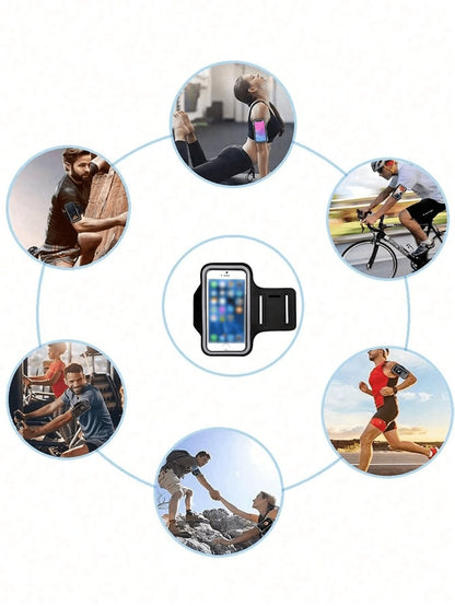 Armband Compatible With IPhone 16 Pro Max/16 Plus/15 Pro Max/15 Plus/14 Pro Max/14 Plus/13 Pro Max/12 Pro Max/11 Pro Max/Xs Max, Sweat-Resistant Running Pouch With Key Holder And Card Slot