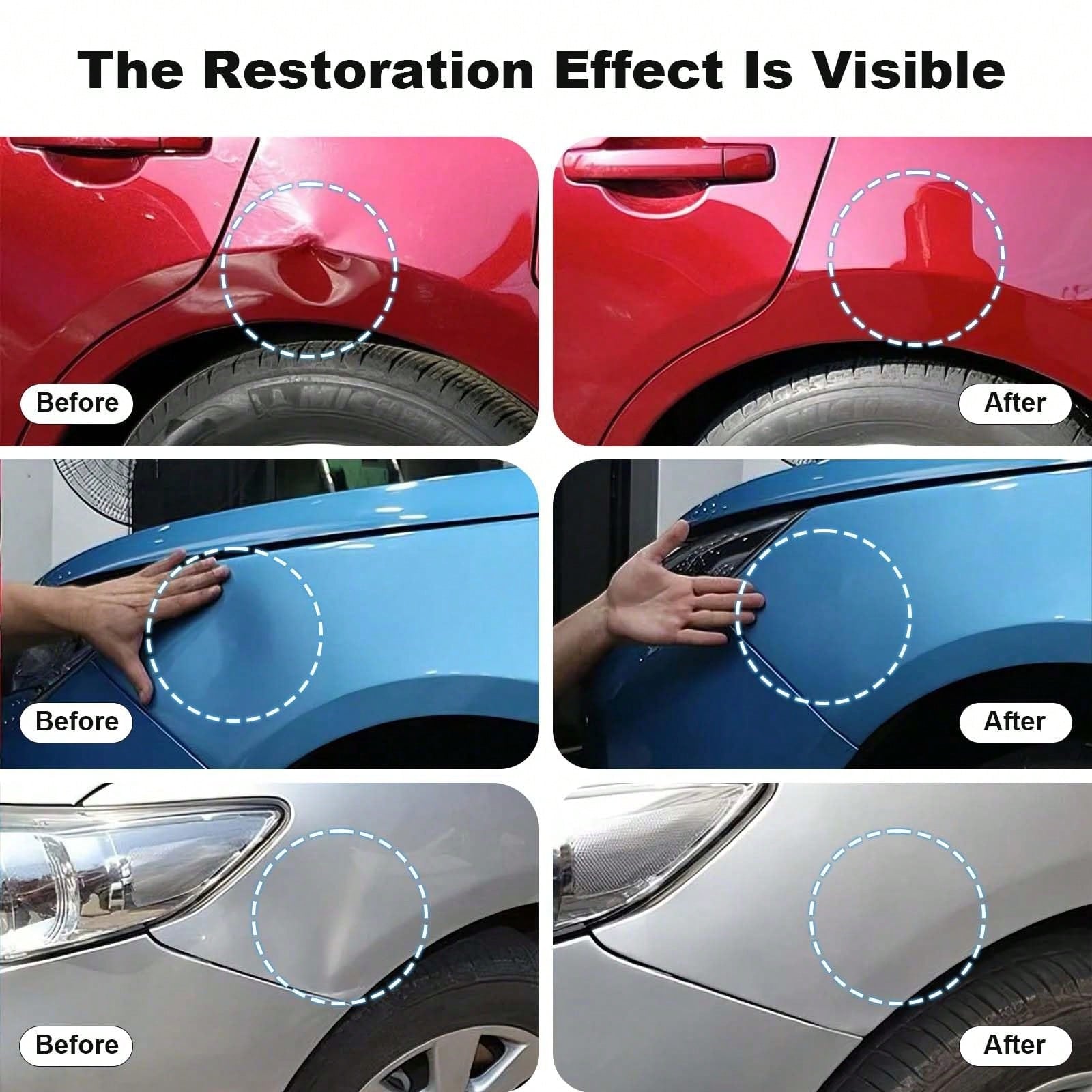Auto Body Dent Repair Kit, Paint-Friendly Dent Repair Kit With Lifter, Bridge Puller, Rubber Hammer, T-Bar, Suction Cup, Dent Puller For Auto Body Dents