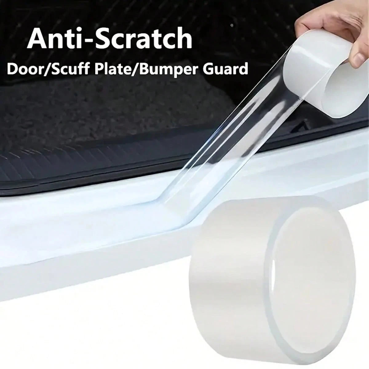 Automotive Transparent Protective Film- Scratch Resistant, Waterproof, Anti-Peel Paint Protector For Car Doors, Car Door Barriers, Car Interior, Bumper, Hood Paint Protector, Suitable For Most Cars