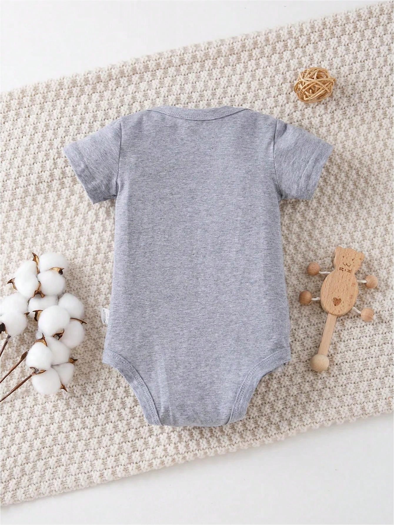 AYJK7 Connect To God The Password Is Prayer Print Funny Newborn Clothes 100% Cotton Triangle Jumpsuit, Casual Comfortable Short Sleeve Baby Romper