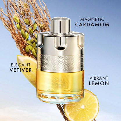 Azzaro Wanted Eau De Toilette- Vibrant & Irresistible Mens Cologne-100ml/ 3.4 Fl Oz- Woody, Citrus & Spicy Fragrance- Fresh Notes Of Cardamom, Lemon, Vetiver- Everyday Wear- Luxury Perfumes For
