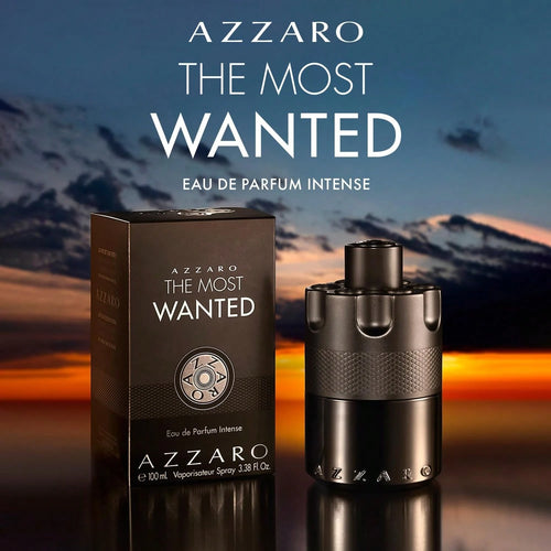 Azzaro Wanted Fragrance Collection – 3.4Options (100ml): Parfum (Ginger & Bourbon Vanilla), Elixir (Raspberry & Leather), Or EDP Intense (Cardamom & Toffee). Long-Lasting Men's Fragrances.