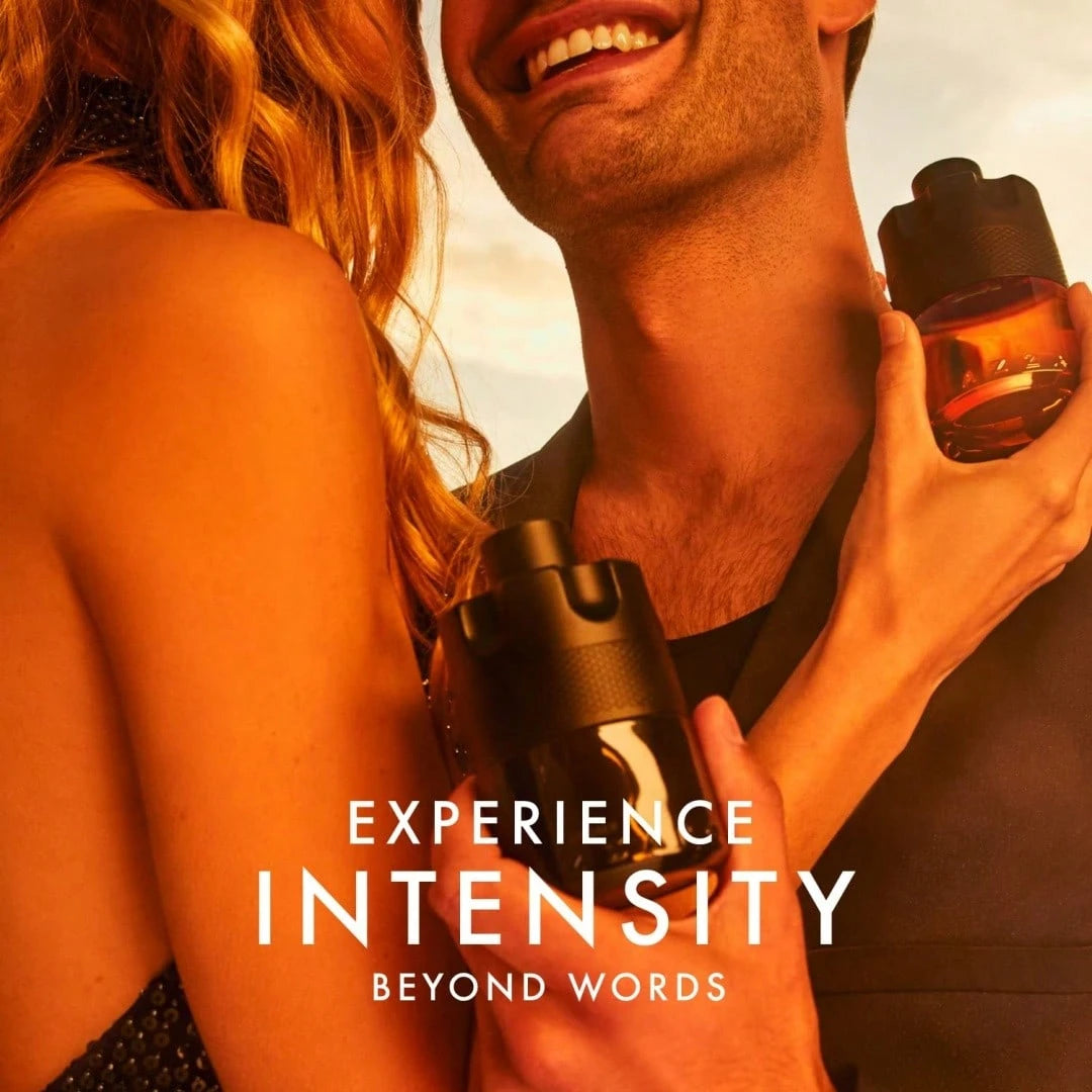 Azzaro Wanted Fragrance Collection – 3.4Options (100ml): Parfum (Ginger & Bourbon Vanilla), Elixir (Raspberry & Leather), Or EDP Intense (Cardamom & Toffee). Long-Lasting Men's Fragrances.