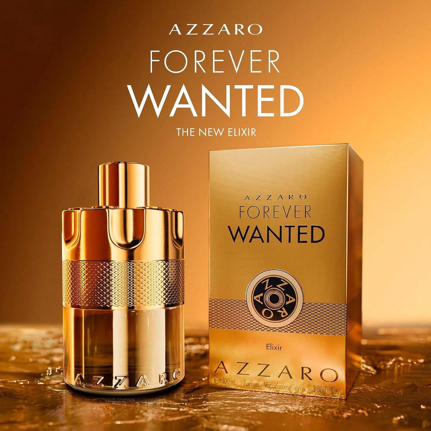 Azzaro Wanted Fragrance Collection – 3.4Options (100ml): Parfum (Ginger & Bourbon Vanilla), Elixir (Raspberry & Leather), Or EDP Intense (Cardamom & Toffee). Long-Lasting Men's Fragrances.