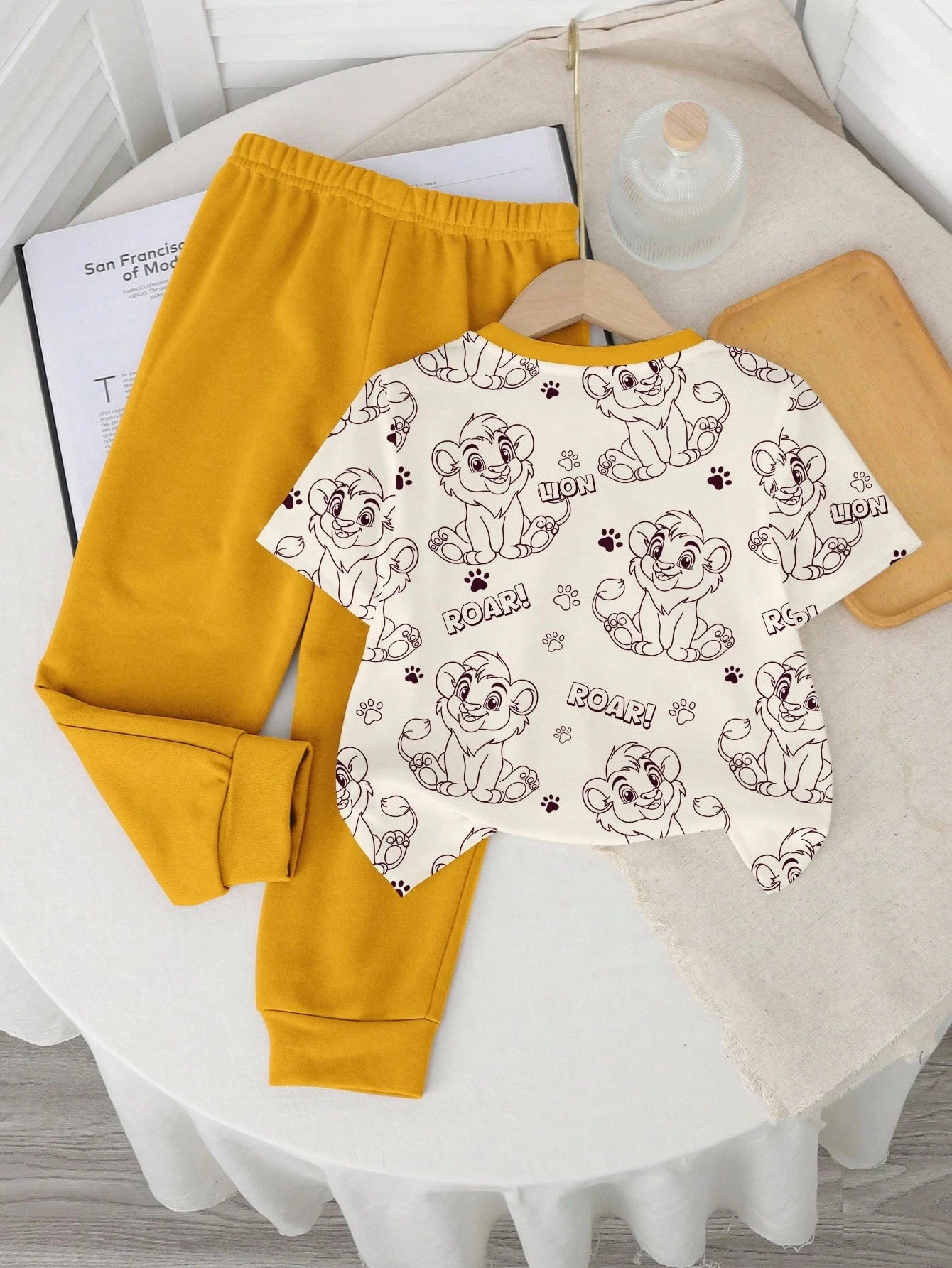 Baby Boys' Casual Style Cute Dinosaur Cartoon Animal Y2K Streetwear Graphic Print Round Neck Short Sleeve Top And Pants Set Fall