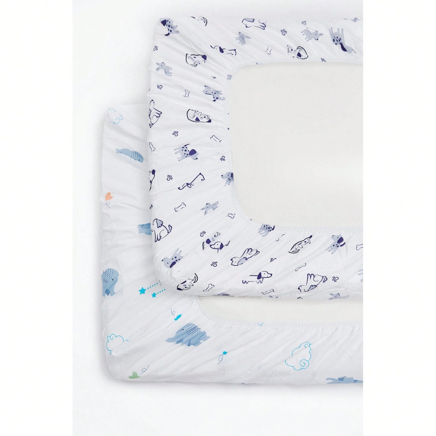 Baby Crib Fitted Sheet With Cute Animal Prints, Soft And Snug, 4 Pack Sheets Fit For Standard Crib Mattress 28x52in