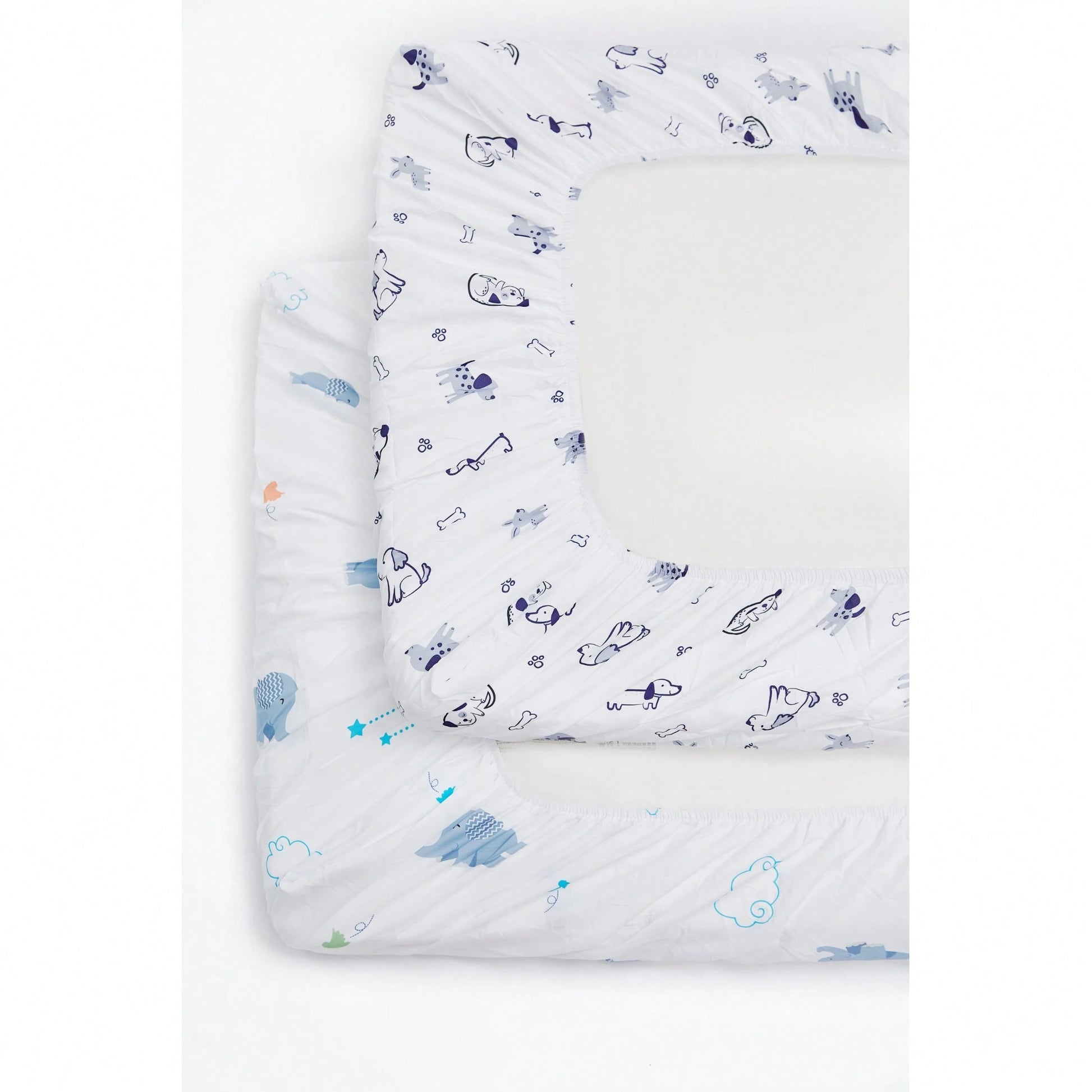 Baby Crib Fitted Sheet With Cute Animal Prints, Soft And Snug, 4 Pack Sheets Fit For Standard Crib Mattress 28x52in