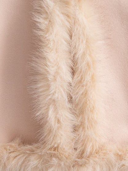 Baby Girls Fluffy Hooded Coat
