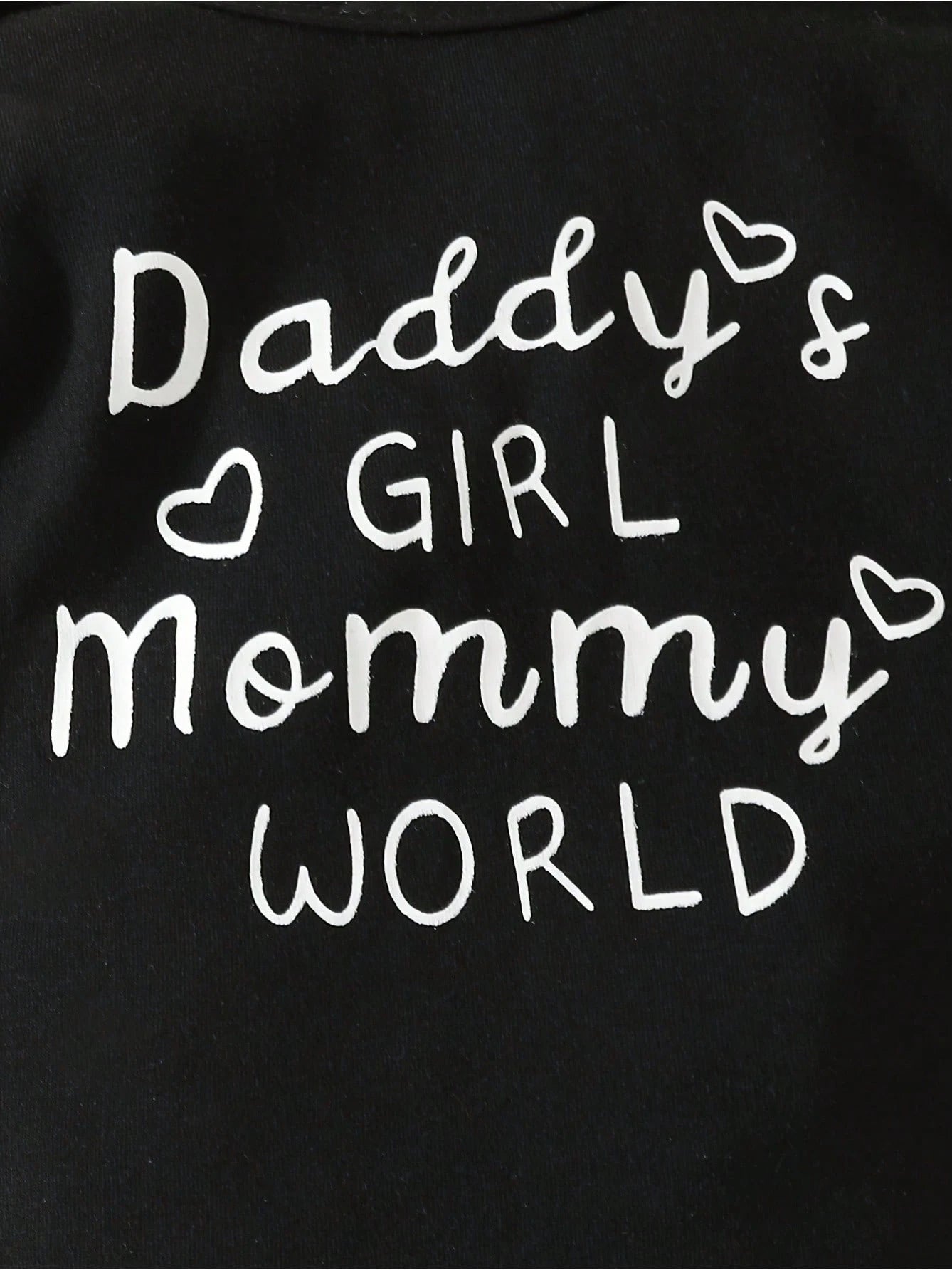 Baby Girls Outfits Letter Print Short Sleeve Romper + Floral Print Trousers With Headscarf Cute Baby Clothing Set 3PCS Daddy's Girl And Mommy's World