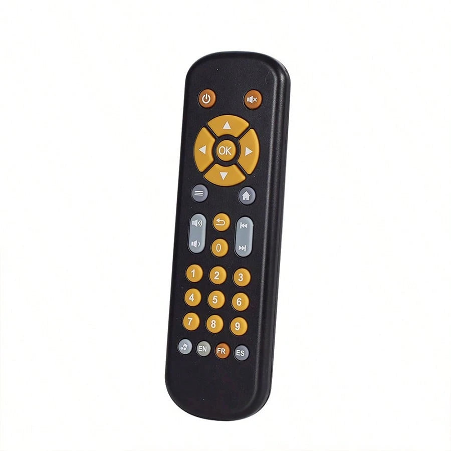 Baby Remote Control Toy/ Sound & Light Music Game/ Suitable For Boys & Girls, Educational Toy/ 3 Language Modes: English, French, Spanish/ Baby Birthday Gift