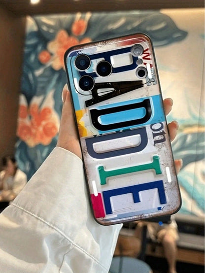 BADDIE Pattern TPU Shockproof Soft Case With License Plate Design. Suitable For IPhone 17, 17 Air, 17 Pro, 17 Pro Max, 16, 15, 14, 13, 12, 11, Pro Max, X, XS, Plus, Mini, 16E/SE4, And Also Galaxy A14