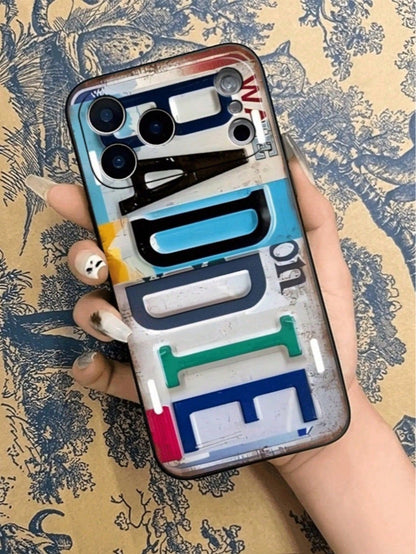 BADDIE Pattern TPU Shockproof Soft Case With License Plate Design. Suitable For IPhone 17, 17 Air, 17 Pro, 17 Pro Max, 16, 15, 14, 13, 12, 11, Pro Max, X, XS, Plus, Mini, 16E/SE4, And Also Galaxy A14