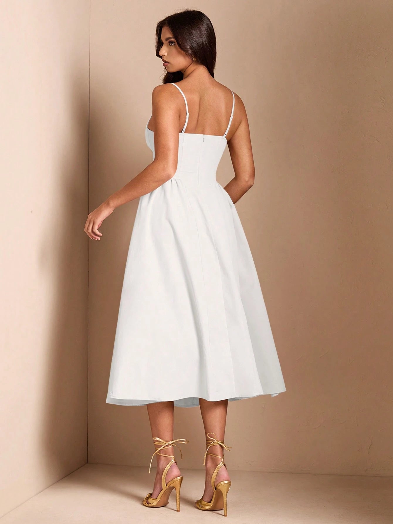 BAE Elegant Women Long Puff Tulle Dress, Suitable For Casual Date, Outing, Nightclub Party, Summer Dresses For Women,White Graduation Dress