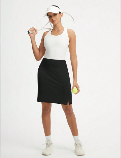 baleaf Women's 20" Knee Length Skorts With 4 Pockets Golf Skort For Women UPF50+ High Waisted Athletic Tennis Causal Skirt