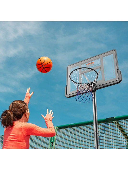Basketball Hoop, 4-10 Ft Adjustable Height Portable Backboard System, 54 Inch Or 28 Inch Or 32 Inch Or 50 Inch Or 40 Inch Basketball Hoop & Goal, Basketball Set With Wheels, Stand, And Fillable Base