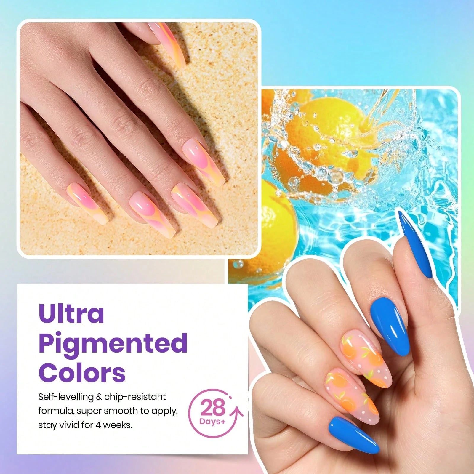 Beetles 55 Colors Spring Gel Nail Polish Set- Vibrant Holiday Kit With Base, Glossy & Matte Top Coat, UV LED Soak Off, Red Brown Pink Green Blue, Easter Gifts For Women