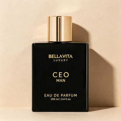 Bella Vita Luxury Bellavita Luxury CEO MAN Eau De Parfum| 100 Ml (3.4 Fl.Oz.)| Perfume For Men| Mandarin, Lemon, Lavender, And Vetiver Notes| Long Lasting Men's Fragrance| Gift For Father's Day D