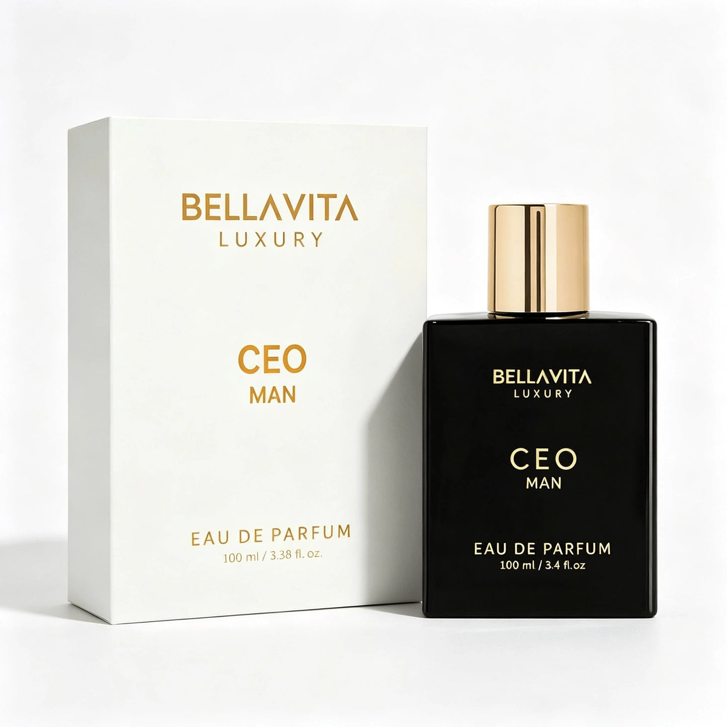 Bella Vita Luxury Bellavita Luxury CEO MAN Eau De Parfum| 100 Ml (3.4 Fl.Oz.)| Perfume For Men| Mandarin, Lemon, Lavender, And Vetiver Notes| Long Lasting Men's Fragrance| Gift For Father's Day D