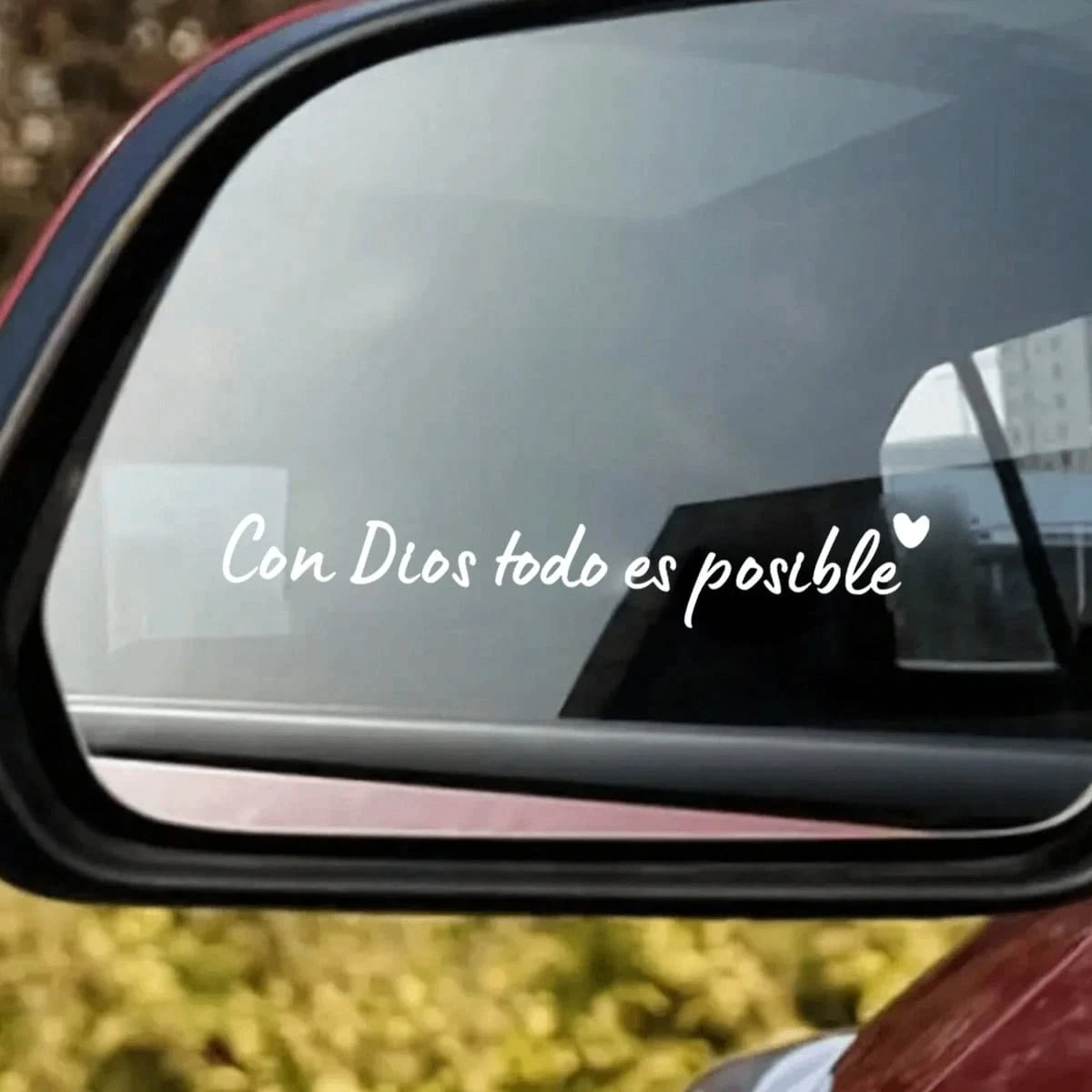 Bible Church Mirror Sticker- Trust In God, Faith Hope And Love, Self-Adhesive Glossy Finish, Teacher Religious Gift, "Trust In God" With Heart Pattern- Christian Church Decor, Suitable For Church, H