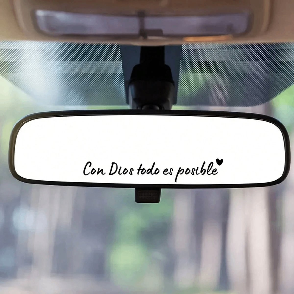 Bible Church Mirror Sticker- Trust In God, Faith Hope And Love, Self-Adhesive Glossy Finish, Teacher Religious Gift, "Trust In God" With Heart Pattern- Christian Church Decor, Suitable For Church, H