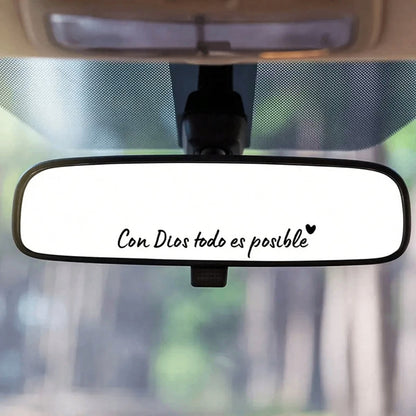 Bible Church Mirror Sticker- Trust In God, Faith Hope And Love, Self-Adhesive Glossy Finish, Teacher Religious Gift, "Trust In God" With Heart Pattern- Christian Church Decor, Suitable For Church, H