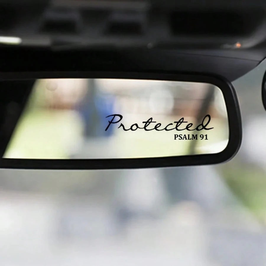 Bible Mirror Stickers Christian Jesus Car Decorative Stickers, Waterproof Vinyl Stickers For Hard Hats, Laptops, Water Bottles, Phone Cases, And Cars