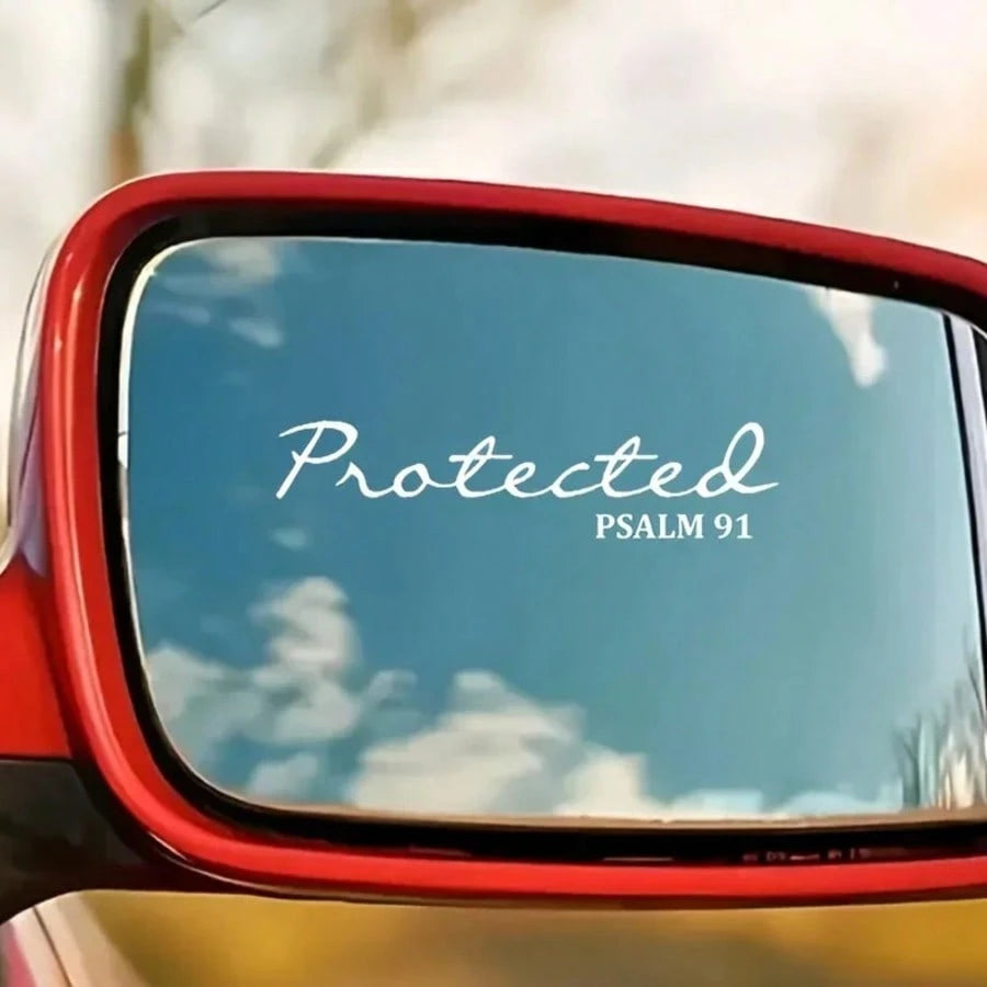 Bible Mirror Stickers Christian Jesus Car Decorative Stickers, Waterproof Vinyl Stickers For Hard Hats, Laptops, Water Bottles, Phone Cases, And Cars