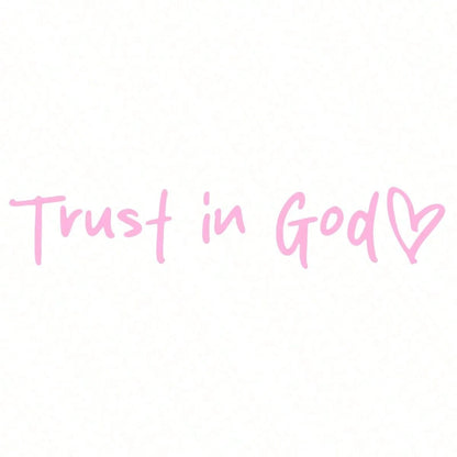 Bible Mirror Wall Stickers Trust In God Heart Pattern Self Adhesive Shiny Faith Hope Love Christian Decor For Home Church School Office Religious Teacher Gifts